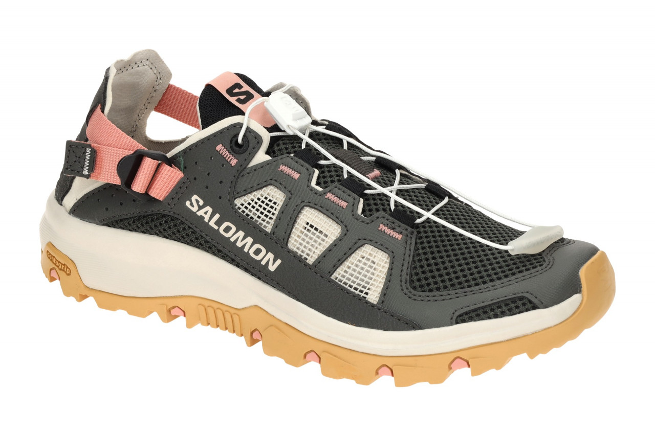 Salomon 477508 Techamphibian 5 Women's Halbschuh Grau Peat/Rainy Day/Hyma Pin... 1 Salomon 477508 Techamphibian 5 Women's Halbschuh Grau Peat/Rainy Day/Hyma Pin...