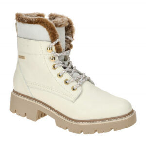 Tamaris Damen Winterstiefelette 1-26275-43 109 Wei? Warmfutter Schurwolle