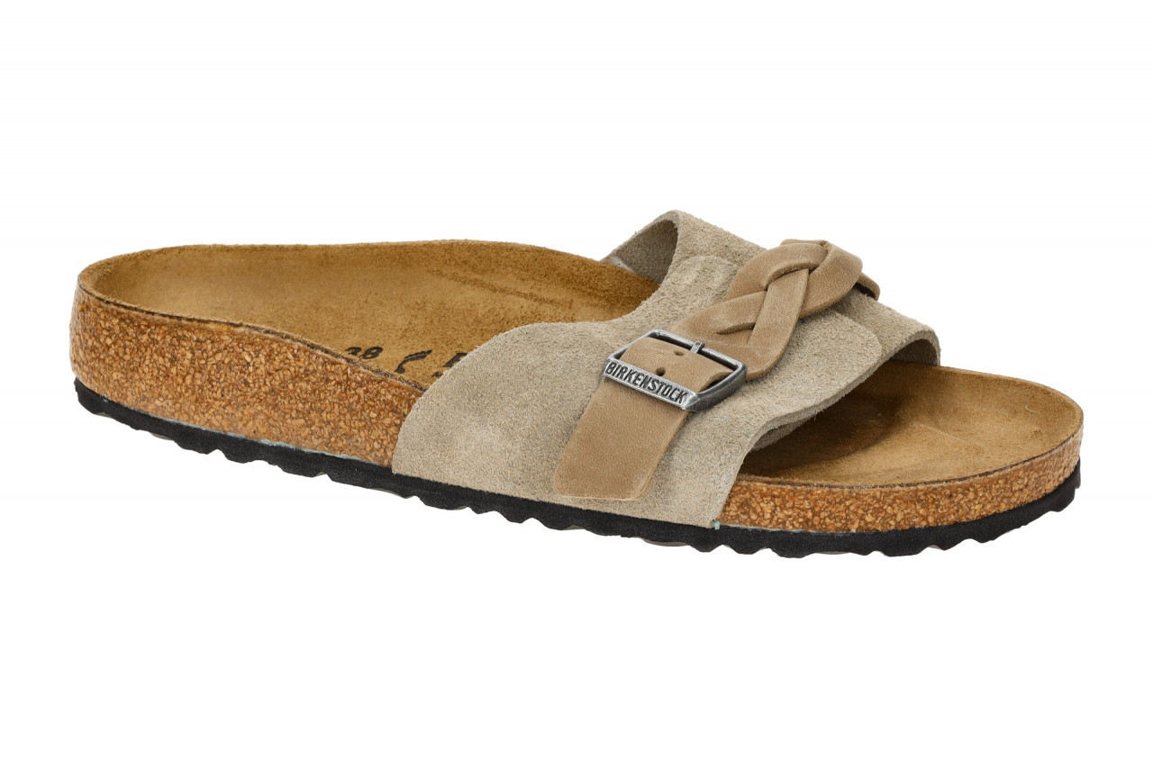 Birkenstock Damen Pantoletten 1026730 OITA BRAIDED Braun Taupe Echtleder Klet... 1 Birkenstock Damen Pantoletten 1026730 OITA BRAIDED Braun Taupe Echtleder Klet...