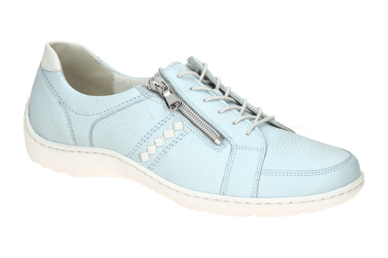 Waldl?ufer 496054 HENNI Damenschuhe bequeme Schn?r-Halbschuhe in Blau/Wei? 1 Waldl?ufer 496054 HENNI Damenschuhe bequeme Schn?r-Halbschuhe in Blau/Wei?