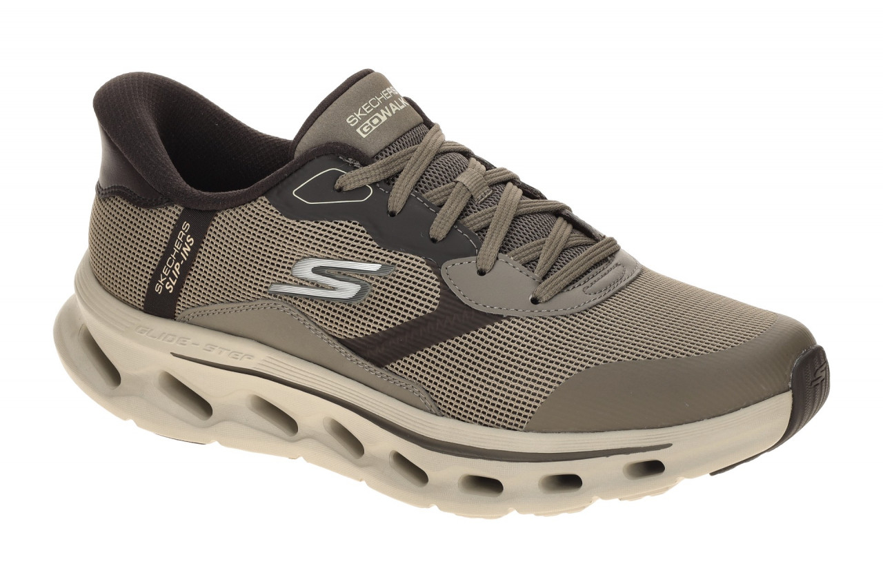 Skechers 216660 DKTP Herren Sneakers taupe braun, HANDS FREE SLIP INS 1 Skechers 216660 DKTP Herren Sneakers taupe braun, HANDS FREE SLIP INS