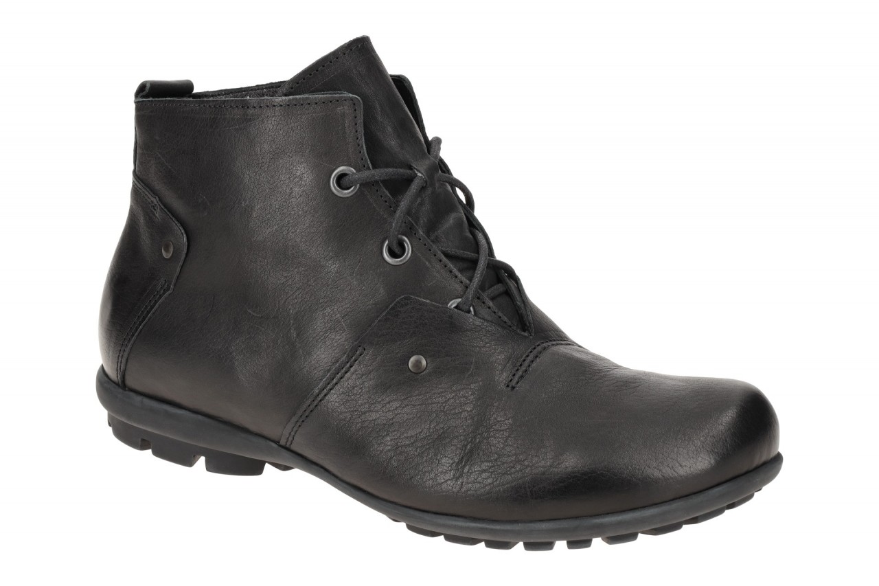 Think Herrenstiefelette 3-000139-0010 KONG Schwarz Echtleder Lammfell Gummisohle 1 Think Herrenstiefelette 3-000139-0010 KONG Schwarz Echtleder Lammfell Gummisohle