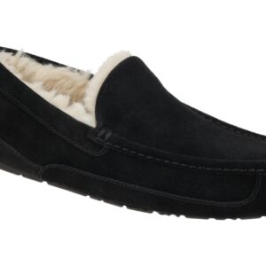 UGG 1101110 BLK ASCOT Herren Slipper Schwarz Echtleder Warmfutter Mokassin G ...