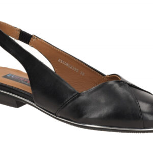 Everybody 23508C2399 GL101 Damen Sling Pumps Schwarz Echtleder - Blockabsatz
