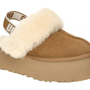 UGG 1113474 CHE FUNKETTE Damen Hausschuhe Clogs Schaffell Chestnut Echtleder