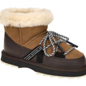 EMU W13129 CHES BLURRED MICRO Damen Winterstiefeletten Chestnut Fellkragen wa...