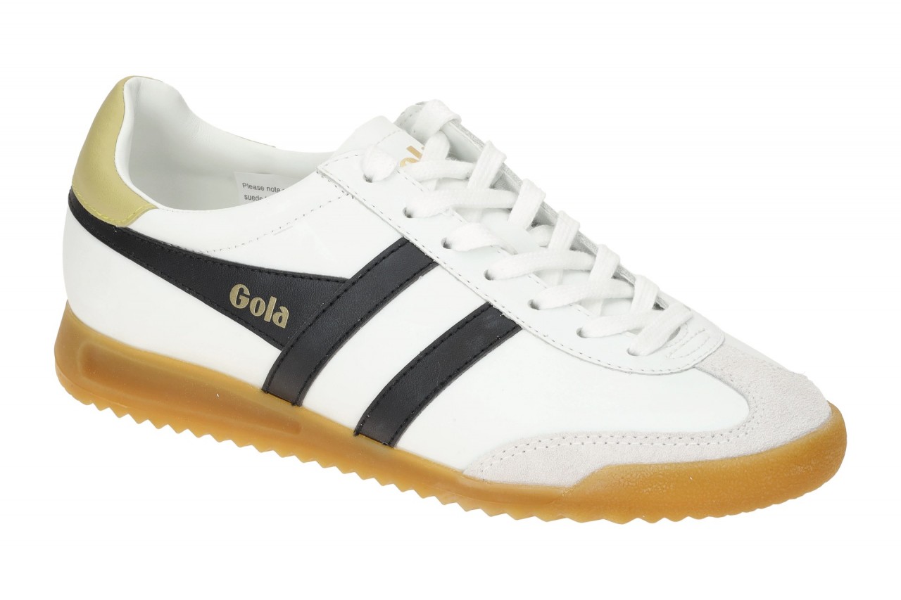 Gola CLB622WB TORPEDO LEATHER wei?/schwarz/gelb Sneaker mit Glatt- und Velour... 1 Gola CLB622WB TORPEDO LEATHER wei?/schwarz/gelb Sneaker mit Glatt- und Velour...