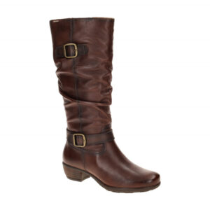 Pikolinos W7P-9789C1 caoba UTIEL Damen Langschaft Stiefel Bikerstil 3cm Absatz