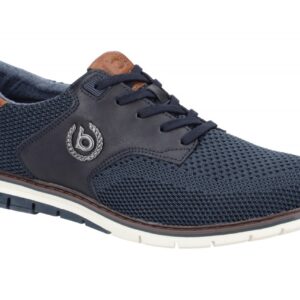 Bugatti SANDMAN Herren-Halbschuhe 311-91609-6900 in dunkelblau - elegante Sch...