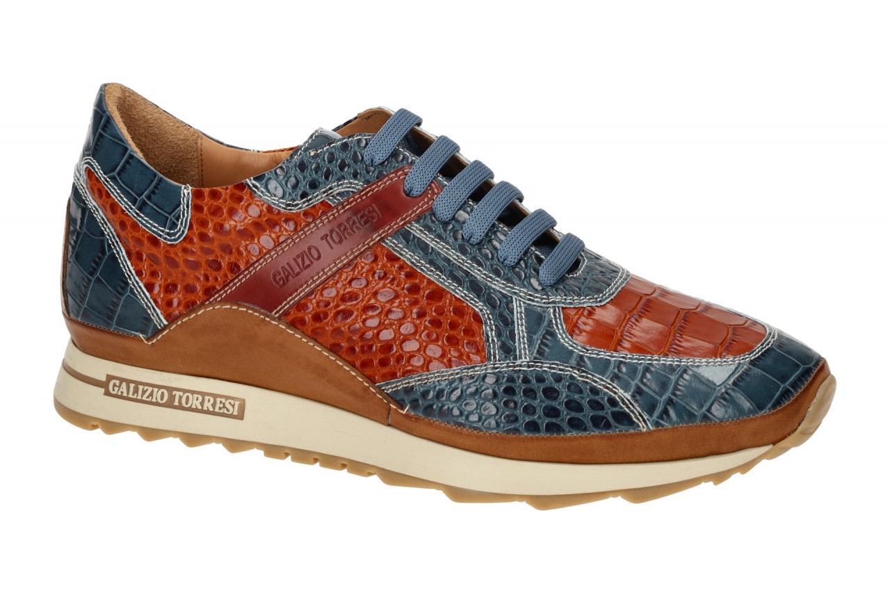 Galizio Torresi 417010 Herren-Sneaker Blau Celeste Giallo Echtleder - Glattle... 1 Galizio Torresi 417010 Herren-Sneaker Blau Celeste Giallo Echtleder - Glattle...