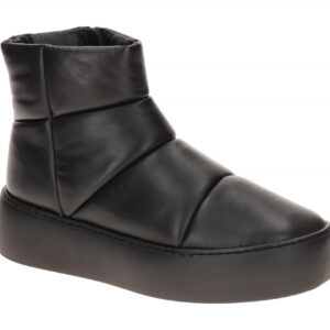 H?gl 0250 PADDY - Damen Stiefeletten Schwarz Echtleder Warmfutter Plateau