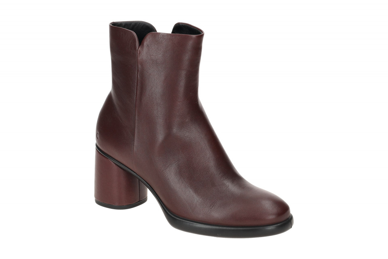 Ecco 22261301385 Damen Stiefeletten Rot - fig, elegante Ankle Boots 1 Ecco 22261301385 Damen Stiefeletten Rot - fig, elegante Ankle Boots