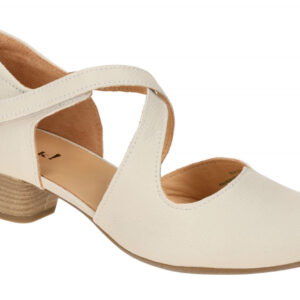Think Aida 3-000209-4060 Beige Riemchen Pumps Echtleder Komfort Fu?bett