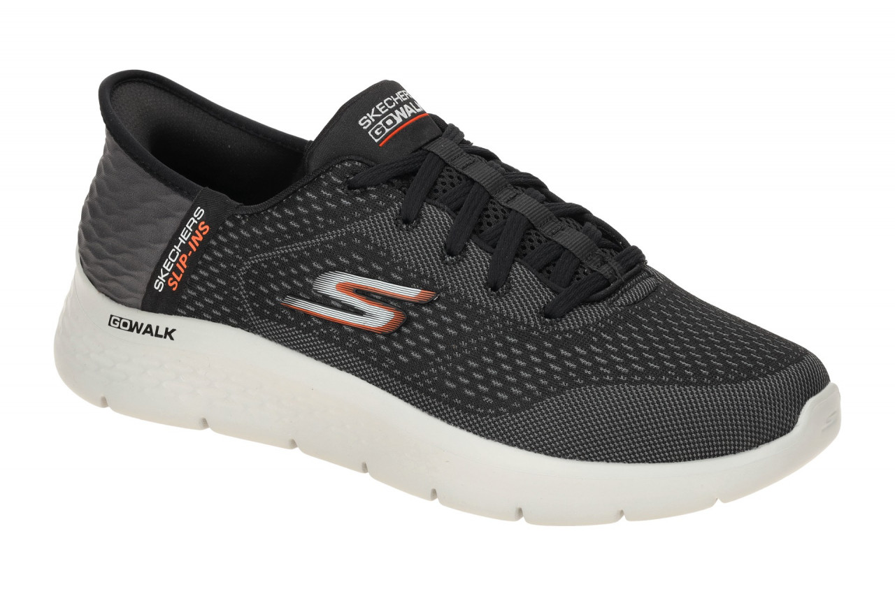 Skechers 216505 BKOR Go Walk Flex - New World Herrenschuhe Grau/Schwarz/Orange 1 Skechers 216505 BKOR Go Walk Flex - New World Herrenschuhe Grau/Schwarz/Orange