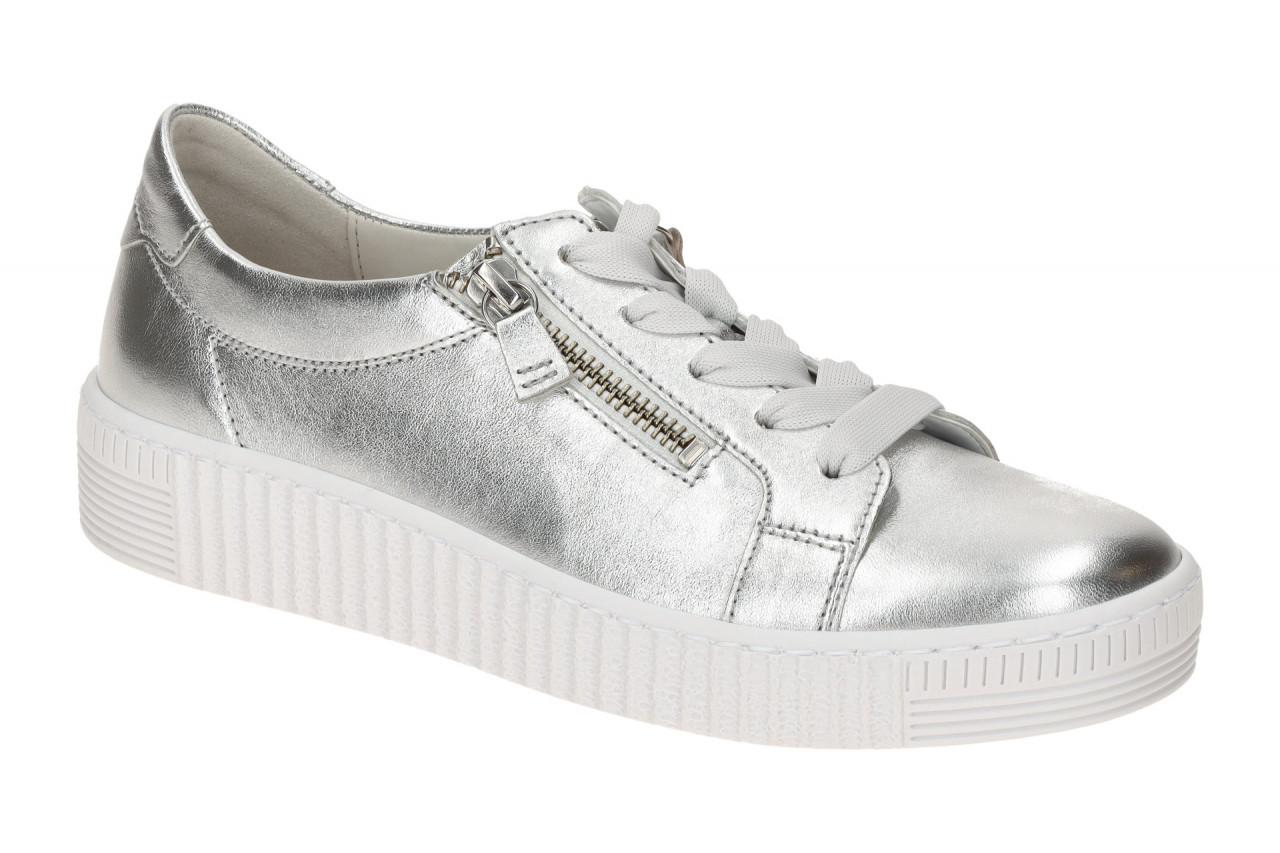 Gabor 83.334.61 Silber Damen Sneaker Komfort Schuhe - Wechselfu?bett 1 Gabor 83.334.61 Silber Damen Sneaker Komfort Schuhe - Wechselfu?bett
