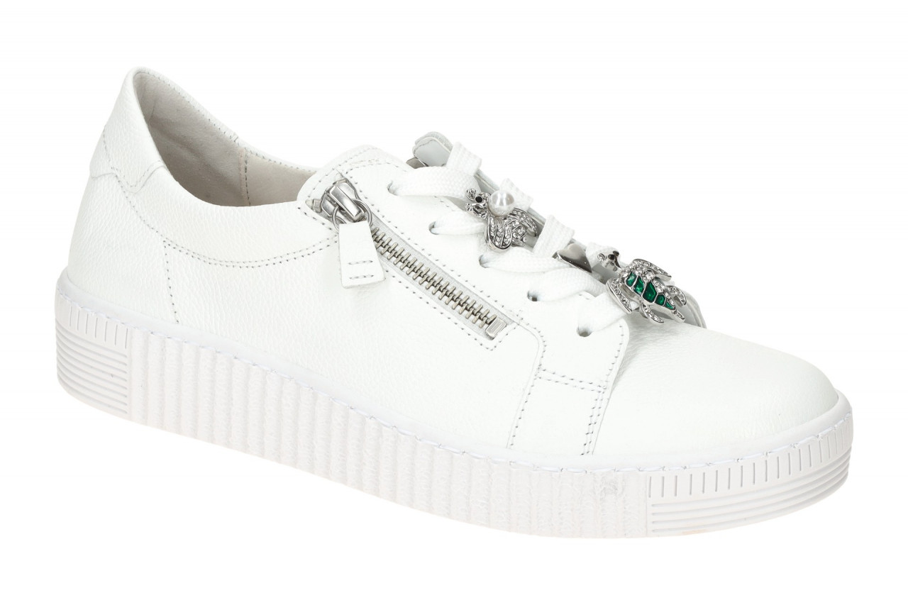 Gabor 63.339.21 Damen Sneaker wei? silber - BEST FITTING mit Glattleder & Wec... 1 Gabor 63.339.21 Damen Sneaker wei? silber - BEST FITTING mit Glattleder & Wec...
