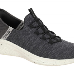 Skechers 232452 BLK Ultra Flex 3.0 Right Away Herren Slipper Grau - Schwarz