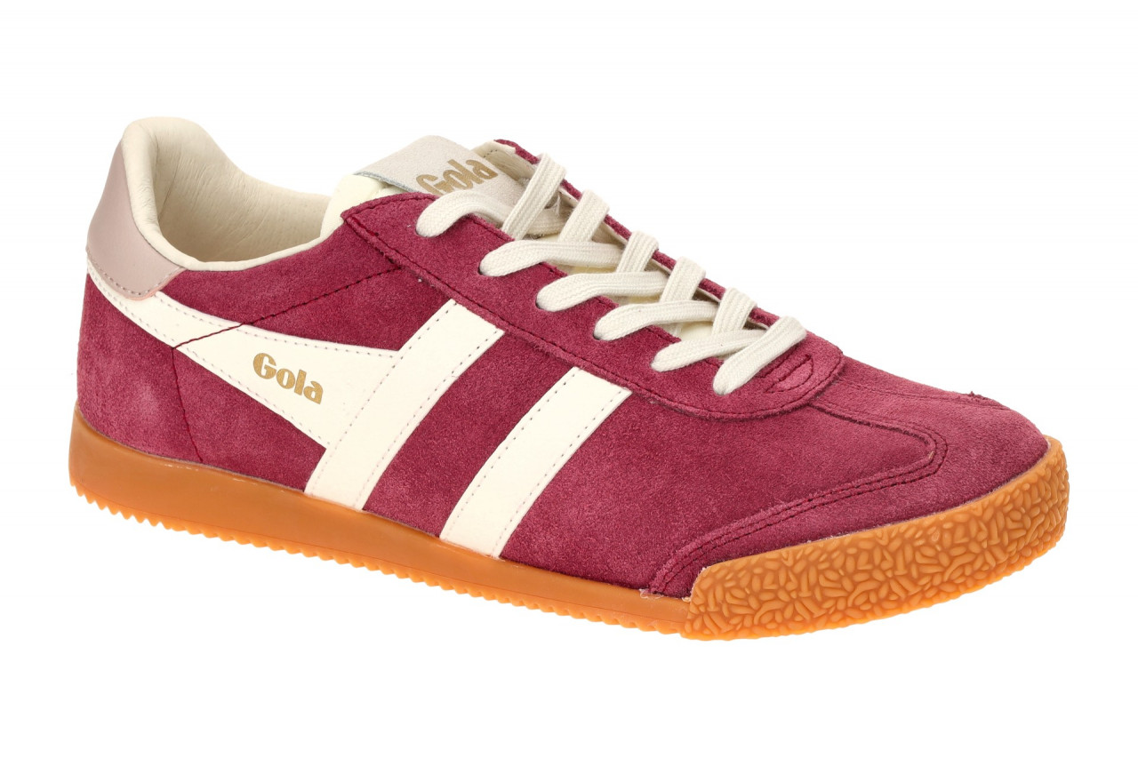 Gola CLB538DK ELAN Damenschuhe Sneaker rot/wei?/braun Velourleder/Mix Textil-... 1 Gola CLB538DK ELAN Damenschuhe Sneaker rot/wei?/braun Velourleder/Mix Textil-...
