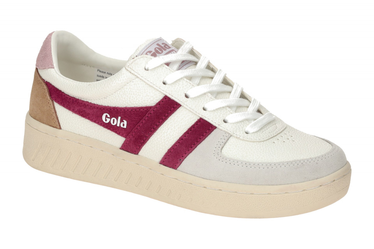 Gola Damen Sneaker CLA415AK Grand Slam Trident Wei?/Cerise/Chalk Pink, flach,... 1 Gola Damen Sneaker CLA415AK Grand Slam Trident Wei?/Cerise/Chalk Pink, flach,...