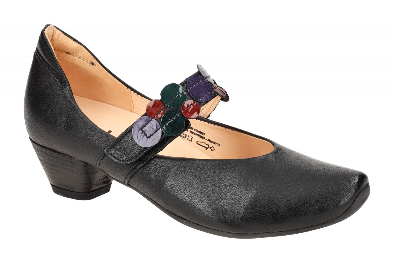 Think 3-000817-0010 AIDA Riemchen Pumps Schwarz Lackpunkte Ganzleder Bequem 1 Think 3-000817-0010 AIDA Riemchen Pumps Schwarz Lackpunkte Ganzleder Bequem