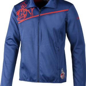 Uhlsport 1.FC Köln Kinder Freizeitjacke Trainingsjacke  Full Zip blau