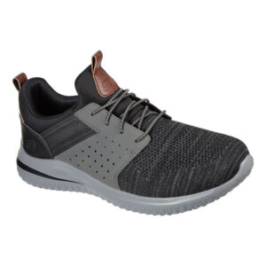 Skechers Delson 3.0 - CICADA Herren Sneaker 210238 Schwarz / Grau