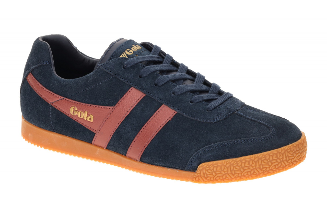 Gola Herrenschuhe CMA192IR Harrier navy/fred/ochre Echtleder Sneakers 1 Gola Herrenschuhe CMA192IR Harrier navy/fred/ochre Echtleder Sneakers