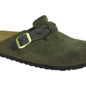 Birkenstock 1030599 BS Boston_Braided_D Pantoletten Gr?n Thyme Anatomisches F...
