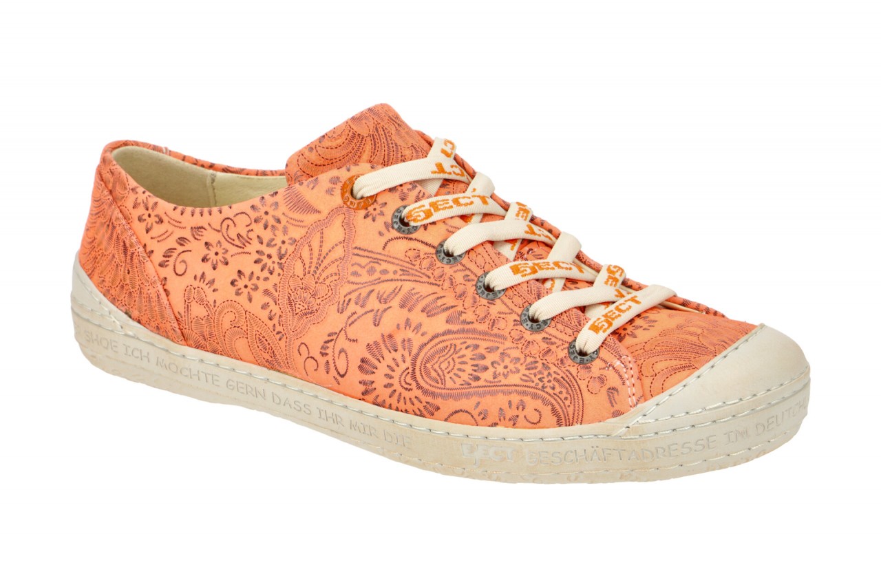 Eject 11207/3.061 DASS Damenschuhe Orange Nubuck mit Blumenmuster 1 Eject 11207/3.061 DASS Damenschuhe Orange Nubuck mit Blumenmuster