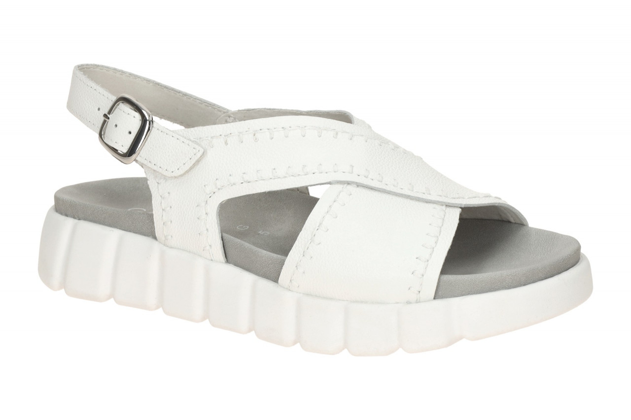 Gabor 82.891.50 Damen Sandalette wei? Echtleder Keilabsatz flexibel Plateau 1 Gabor 82.891.50 Damen Sandalette wei? Echtleder Keilabsatz flexibel Plateau