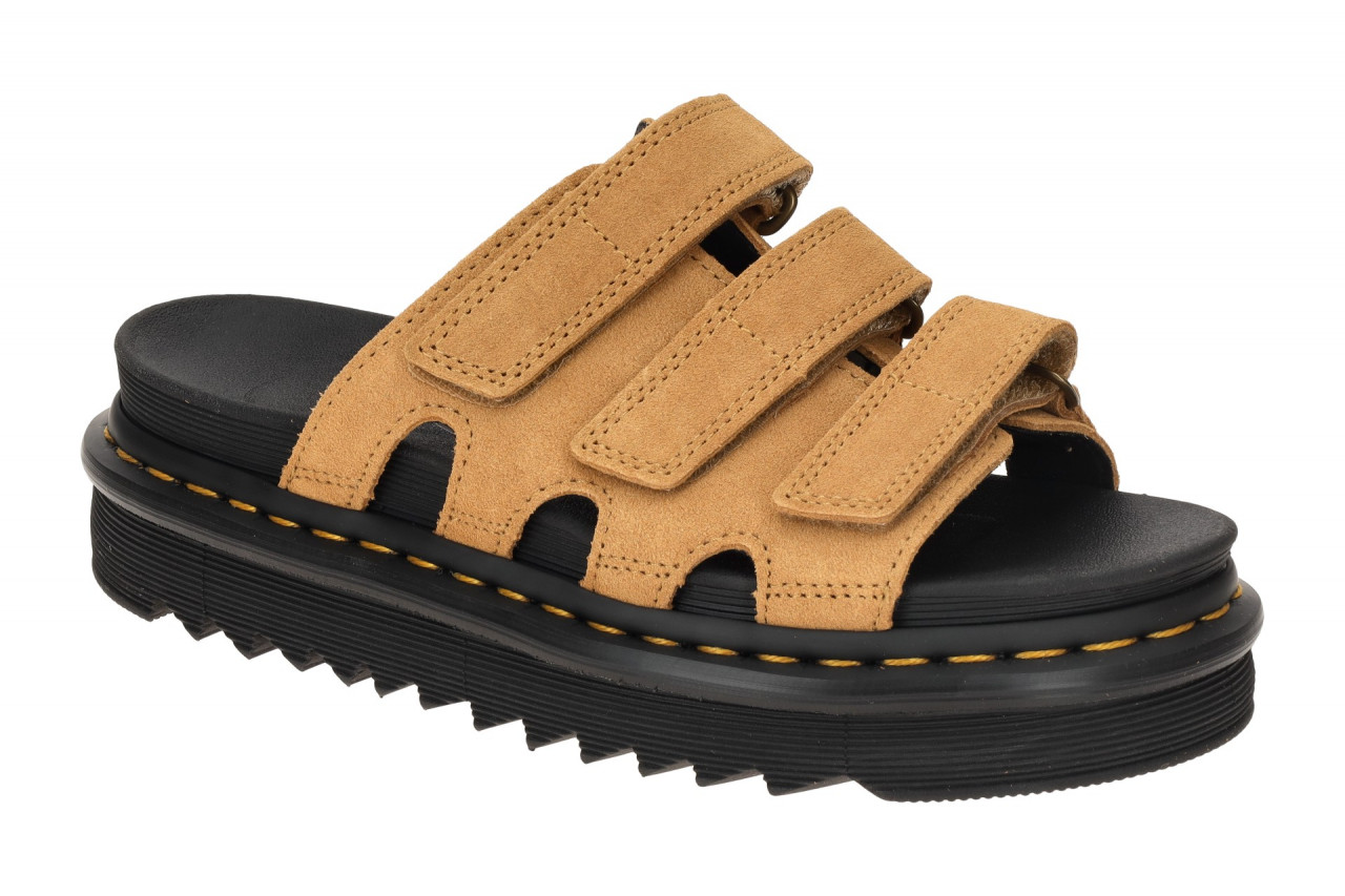Dr. Martens 40521200 DrM Raine Slide Damen Pantoletten Braun Tan Gummisohle 1 Dr. Martens 40521200 DrM Raine Slide Damen Pantoletten Braun Tan Gummisohle