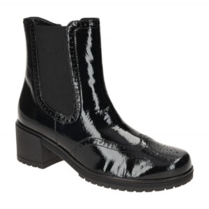 Gabor 54.680 Schwarz Damen Stiefeletten - Brogue Ankle Boots