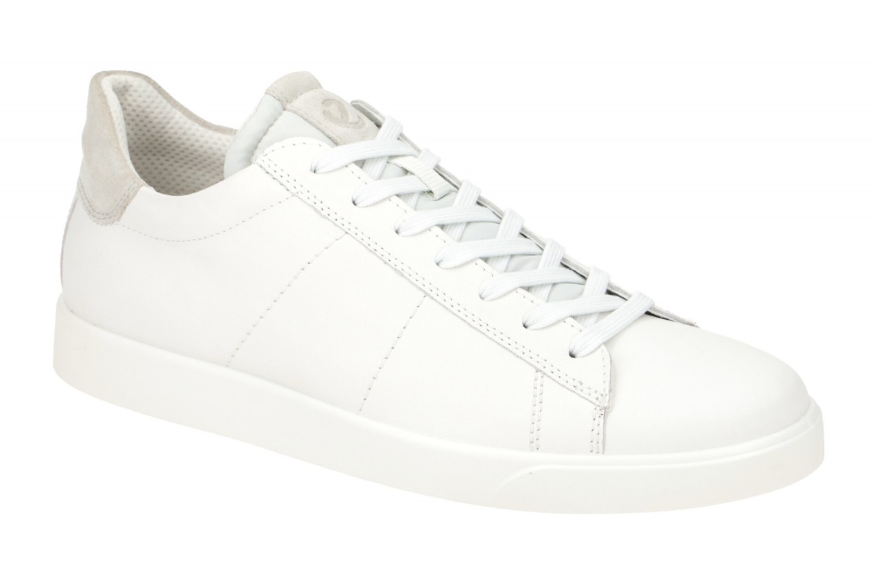 Ecco 521304 STREET LITE Men's Sneaker Wei?/Grau - Leicht und flexibel 1 Ecco 521304 STREET LITE Men's Sneaker Wei?/Grau - Leicht und flexibel