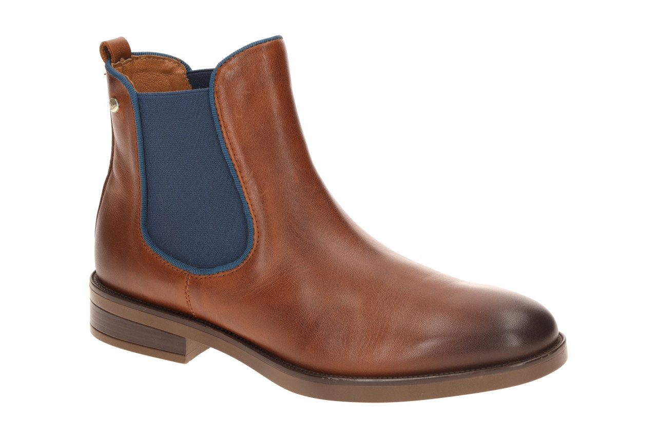 Pikolinos W3C-8594 cuero Chelsea Boots braun Damen Echtleder rund Blockabsatz 1 Pikolinos W3C-8594 cuero Chelsea Boots braun Damen Echtleder rund Blockabsatz