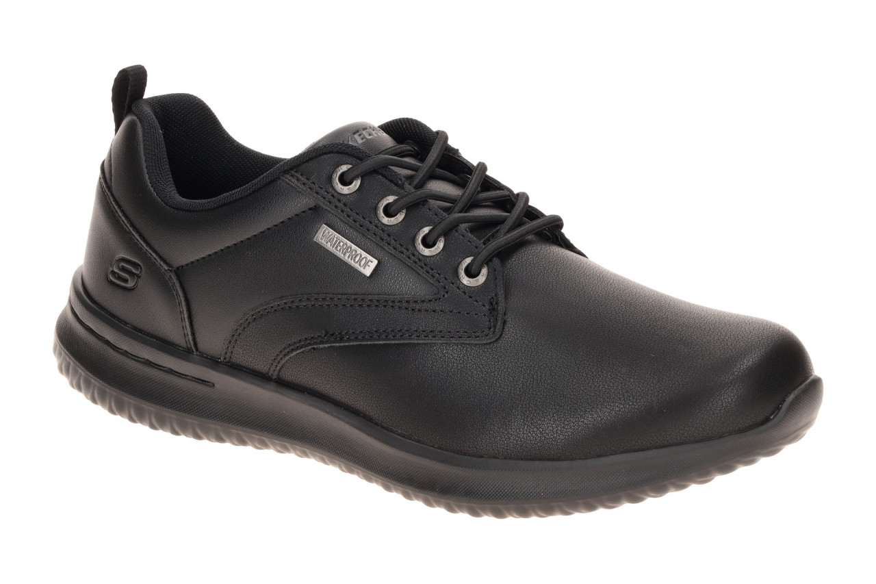 Skechers 65693 BBK Herren Slipper Schwarz Waterproof Memory Foam 1 Skechers 65693 BBK Herren Slipper Schwarz Waterproof Memory Foam