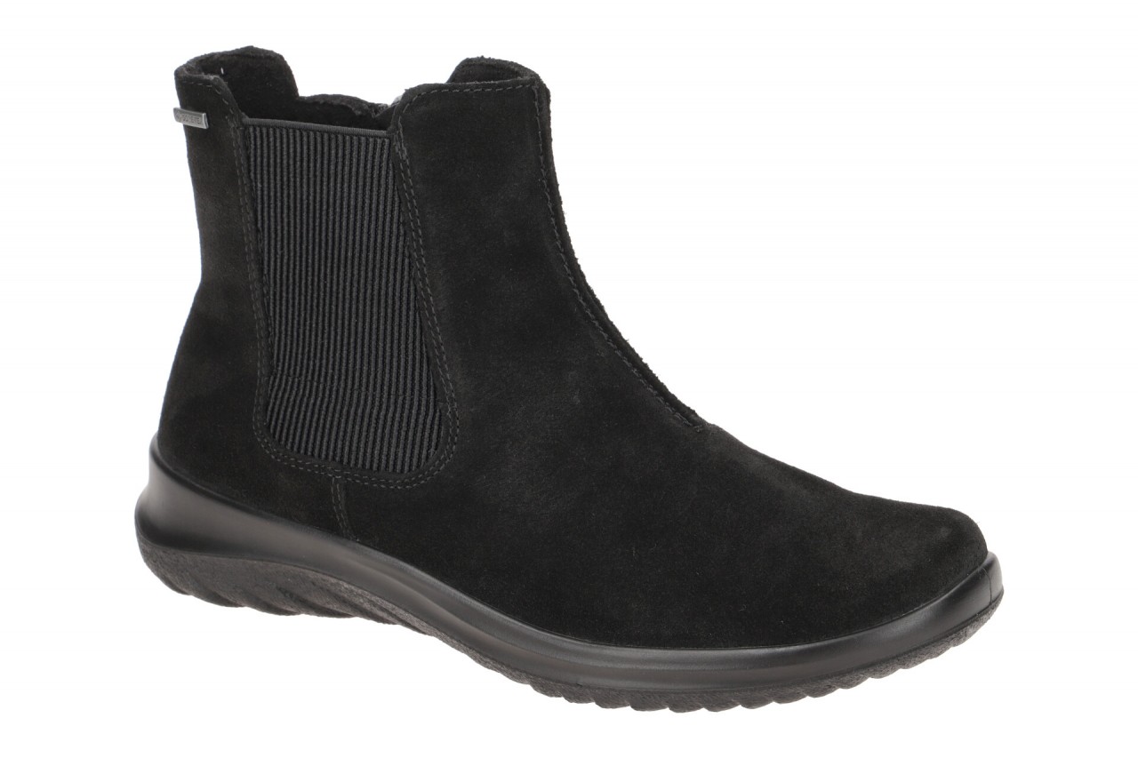 Legero Damen Stiefeletten 009000 Schwarz - Rauhleder GORE-TEX wasserdicht 1 Legero Damen Stiefeletten 009000 Schwarz - Rauhleder GORE-TEX wasserdicht