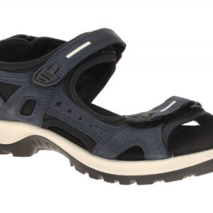Ecco 06956302038 Damen Sandale marine Nubuck Receptor Gummisohle
