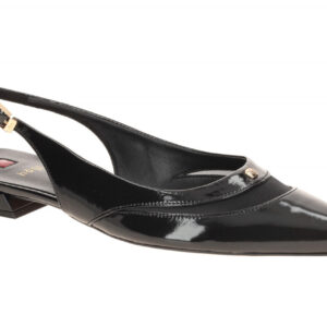 H?gl 1916 0100 Schwarz Damen Sling Pumps Jessica aus Echtleder - Glattleder