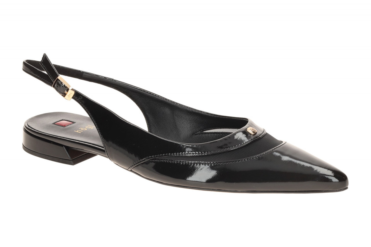 H?gl 1916 0100 Schwarz Damen Sling Pumps Jessica aus Echtleder - Glattleder 1 H?gl 1916 0100 Schwarz Damen Sling Pumps Jessica aus Echtleder - Glattleder