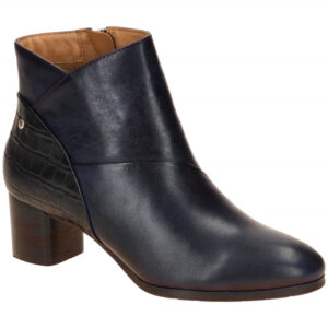Pikolinos W1Z-8575C1 Damen Stiefeletten blau - bequeme Kn?chelhoch Holzabsatz
