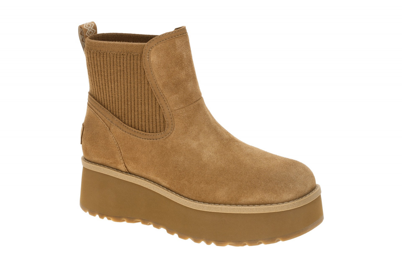 UGG 1173258 CHE Damen Stiefeletten Braun Chelsea-Boots mit Keilabsatz 1 UGG 1173258 CHE Damen Stiefeletten Braun Chelsea-Boots mit Keilabsatz