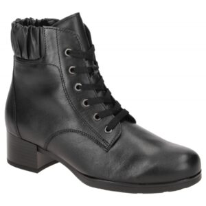 Gabor 35.502 Damen Stiefeletten, Schwarz Glattleder, Hovercraft Sohle
