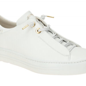 Paul Green Damen Sneaker 5476-04 Wei? Glattleder Gummisohle Schnellverschluss