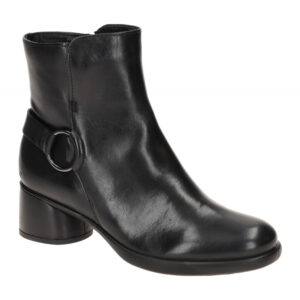 Ecco 22251301001 Schwarz Damen Stiefeletten Ankle Boots Echtleder Dual Fit