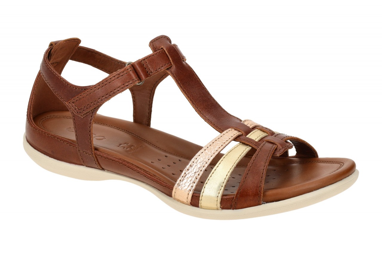 Ecco Damen Sandalette 240873 Braun/Gold/Bronze T-Steg Metallic-Leder Comfort-... 1 Ecco Damen Sandalette 240873 Braun/Gold/Bronze T-Steg Metallic-Leder Comfort-...