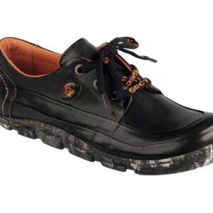 Eject 12991 FLIGHT_D Damenschuhe sportliche Halbschuhe schwarz Echtleder
