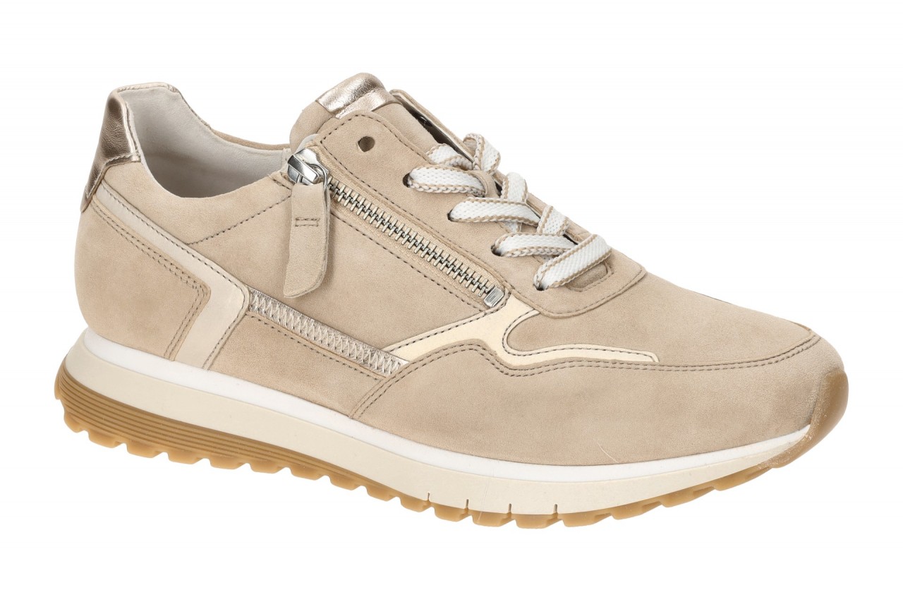 Gabor 86.378.33 Beige Oak/Puder Damen Halbschuhe Sneaker Comfort H-Weite 1 Gabor 86.378.33 Beige Oak/Puder Damen Halbschuhe Sneaker Comfort H-Weite