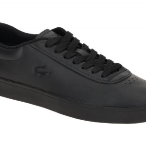 Lacoste SMA0065 Schwarz Court Sneakers Herren Echtleder Gummisohle Textil-Fu?...