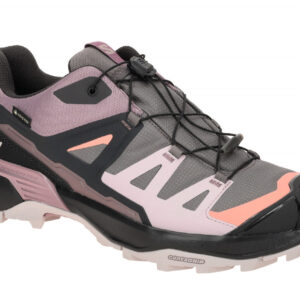 Salomon X ULTRA 360 GTX Damen Wanderschuhe - grau lila schwarz orange