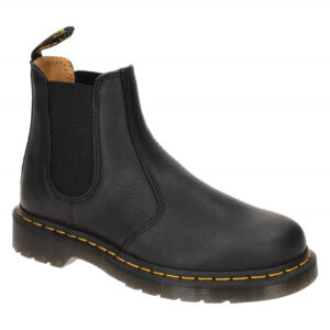 Dr. Martens 31989001 DrM2976 Schwarze Chelsea-Boots Stiefelette mit gelber Naht